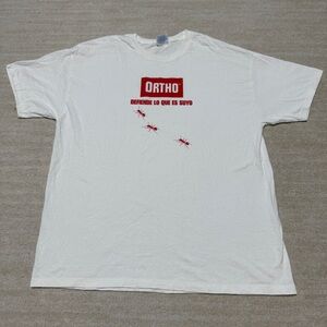 Vintage Ortho Pest Ant Killer XL White T-Shirt Promo